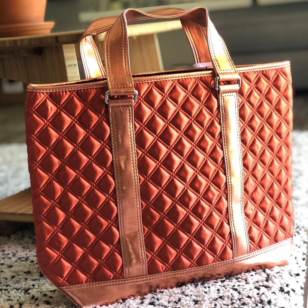 Marc By Marc Jacobs Quilted Tote Bag Orange New